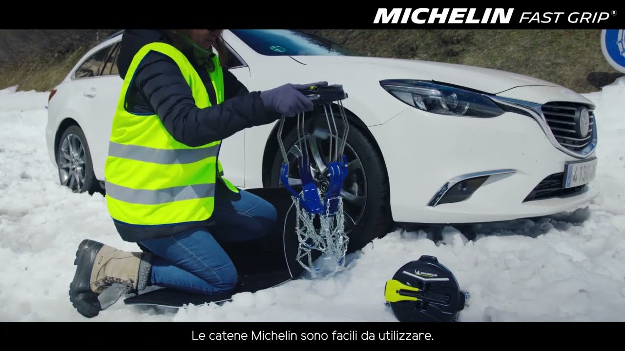 🇮🇹 MICHELIN FAST GRIP - Catene da neve a montaggio frontale - Versione  Italiana 