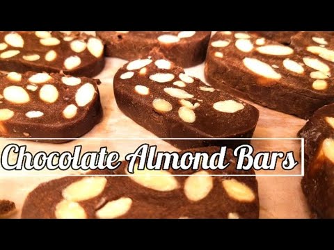 Chocolate Condensed Milk Dessert | Chocolate Almonds Bar | The Delicious food house