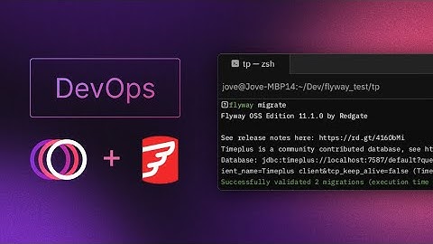 DevOps with Redgate Flyway for Timeplus SQL Resources | Demo