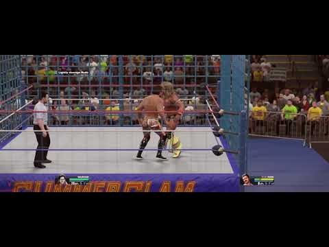 Ultimate Warrior vs Rick Rude in Steel Cage Match | WWE 2K15