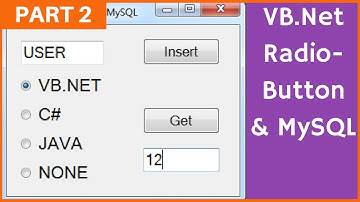 VB.Net - How To Use RadioButton With MySQL Database In Visual Basic .Net [ with source code ] Part 2