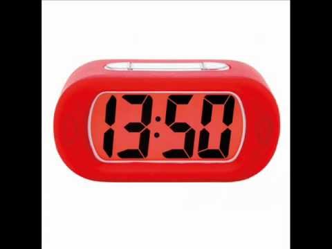 Gummy red alarm clock 14.5cm by Karlsson