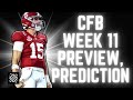 College Football Week 11 bold predictions and NFL Draft implications