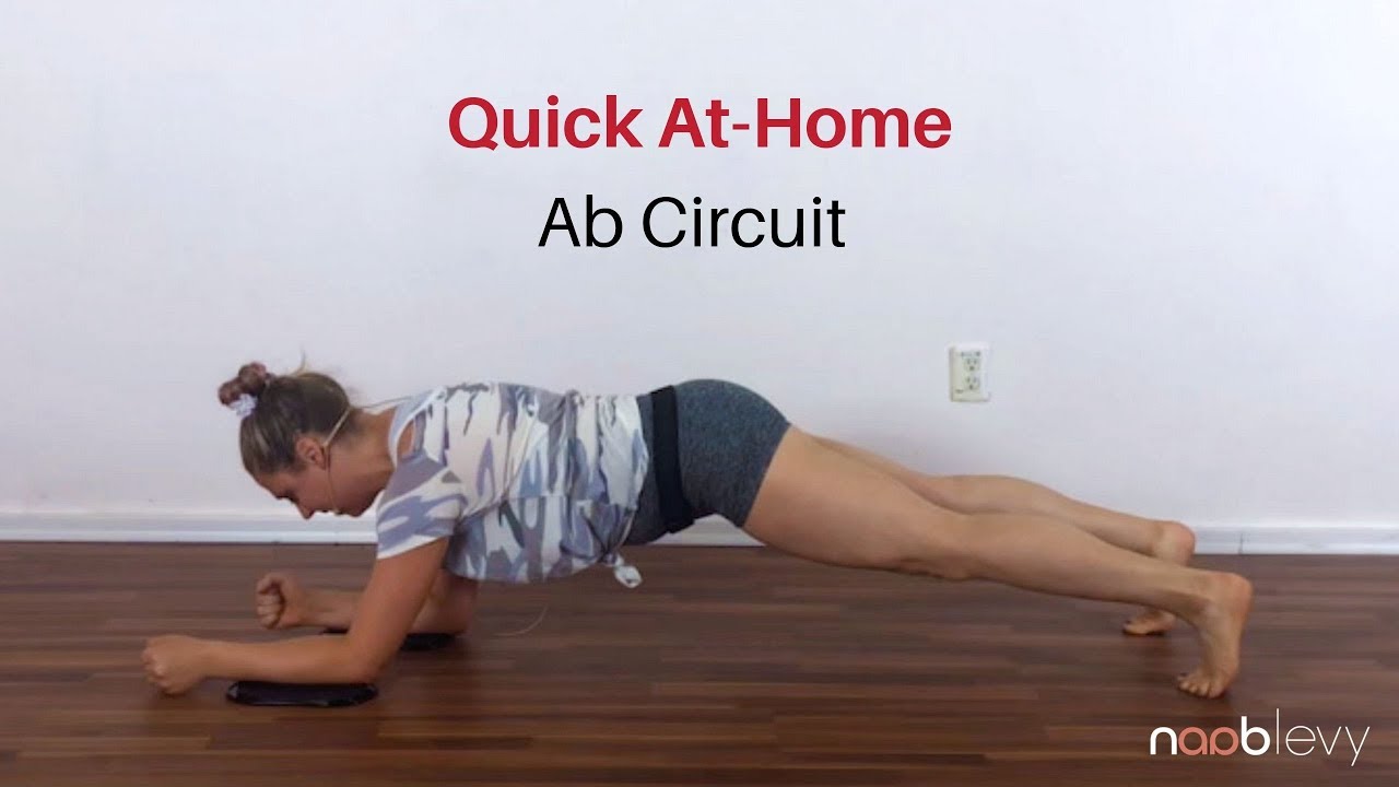 At home core workout with gliders or paper plates YouTube
