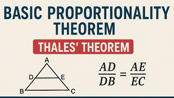 Class 10 || Triangles || State and Prove BPT || Thales Theorem ||