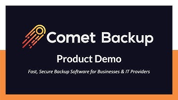 Product Tour Comet Backup