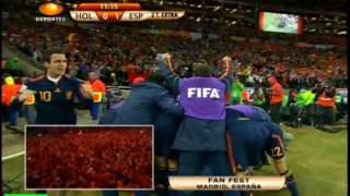 Gol Andres Iniesta España vs Holanda 10 FINAL WORLD SOCCER SUDAFRICA 2010