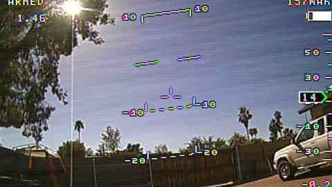BrainFPV re1, with baro sensor. Autotune, flight #1.