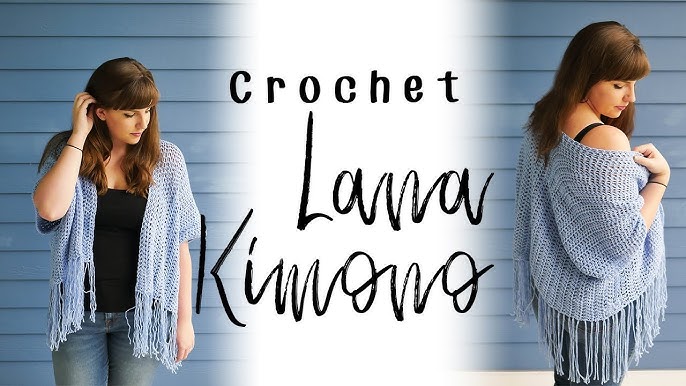 Rose Kimono Cardigan Crochet PDF Pattern
