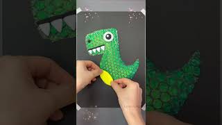 DIY Bubble Wrap Dino Art - Fun & Creative Craft Tutorial