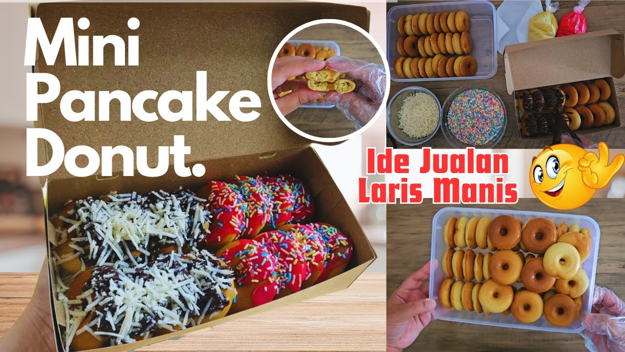 Mini Pancake Donut.. Takaran Untuk Jualan.. Ide jualan viral yang pasti laris manis!