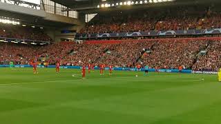 Liverpool fans sing Fields of Anfield Road - CL Semi Final vs Villarreal