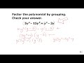 Factoring by Grouping Quiz