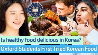 Oxford Students First Tried Korean Bulgogi and Healthy Food | Korean Food Tray