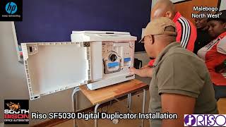 Riso SF5030 Digital Duplicator Installation  - Malebogo 