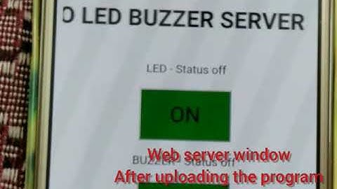 WiFi based Remote Monitoring and control with Web Browser using NODEMCU