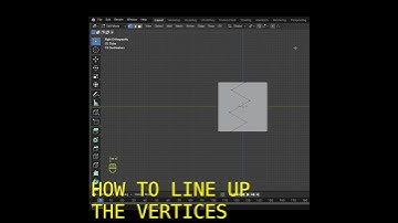 How to Line up the Vertices into a single line in Blender #music #shorts #blender3d #blender #cg