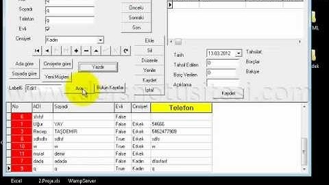 Delphi - Görsel Programlama 2 - İkinci Öğretim - 20 Mart 2012