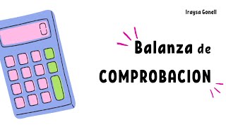 BALANZA DE COMPROBACION