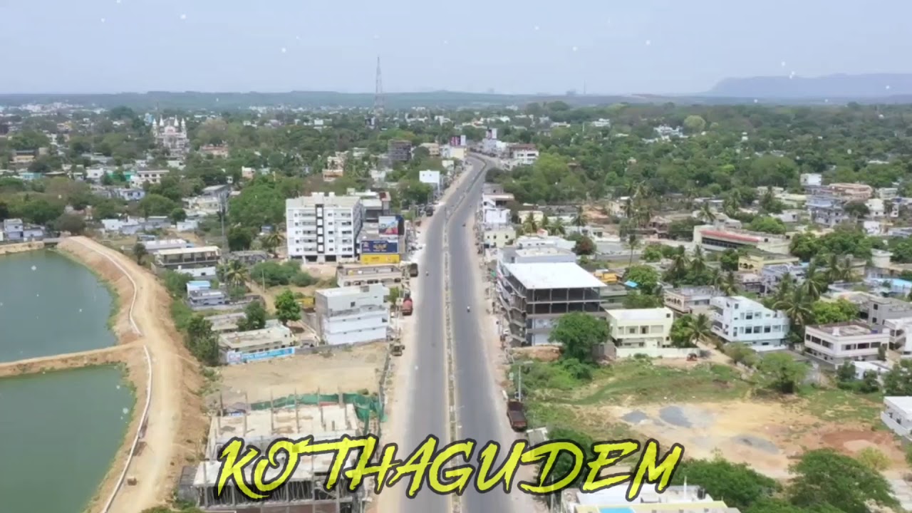 Kothagudem Forever 😍😍😍 Kothagudem Drone air view's trending status.  