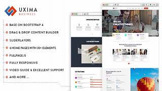 Uxima - Responsive Multipurpose Business Drupal 8.6 Theme | Themeforest Website Templates and Themes
