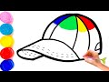 Bolalar uchun qalpoqcha chizish|Cap drawing for kids|Рисование кепки для детей