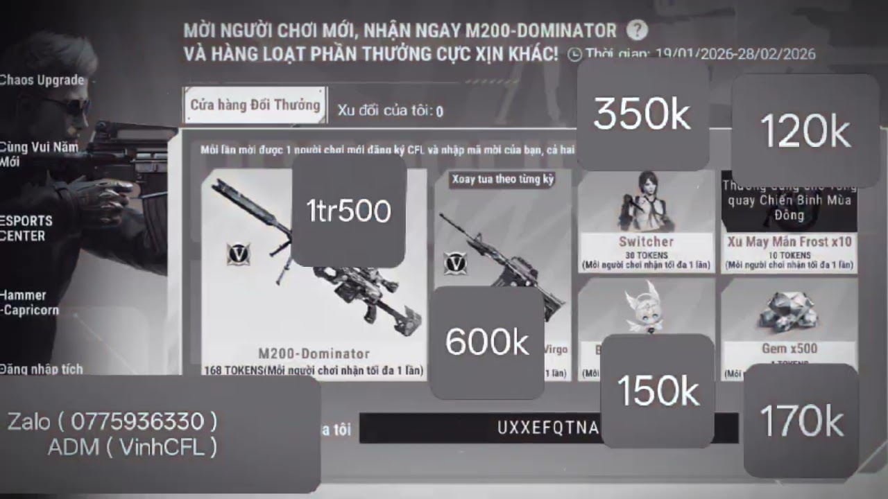         Nhận Làm Nhiệm Vụ Crossfire Legend          