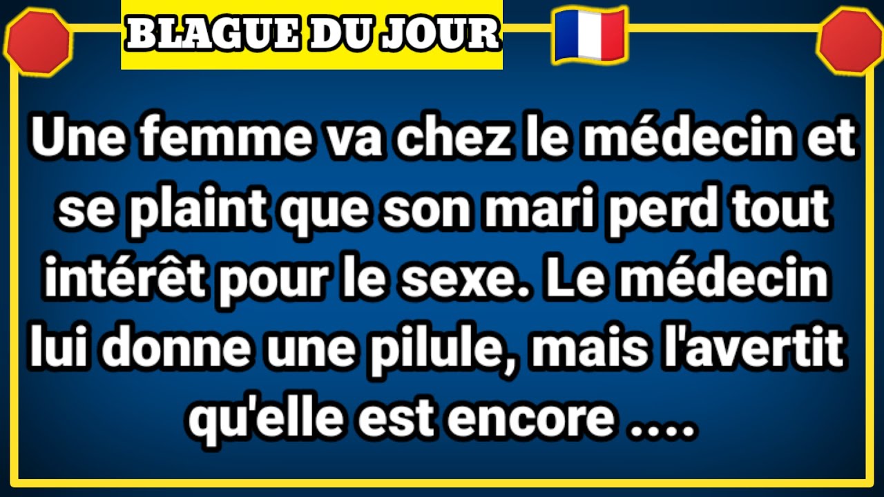 Blague Du Jour! 🤣 Une femme va chez le médecin et- Blagues Drôles 🤣