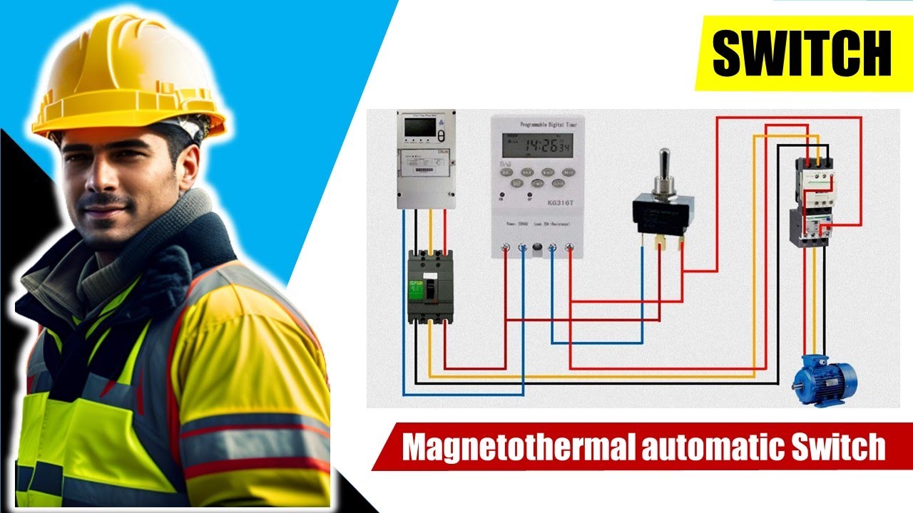 How to Set Up a Timer for a Manual Magnetothermal Switch | switch - YouTube