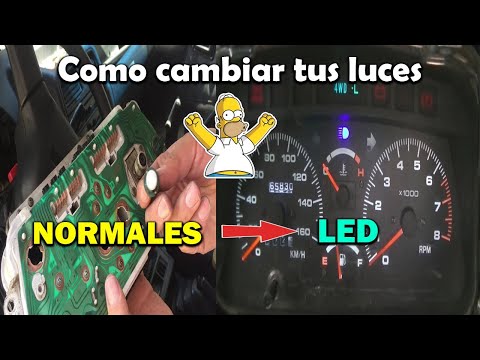 Como CAMBIAR las luces del tablero de tu auto VITARA 4X4