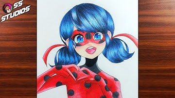 How to DRAW MIRACULOUS LADYBUG step by step very easy