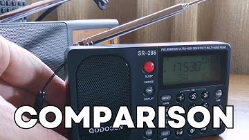 Qodosen SR-286 vs XHDATA D-808 vs Tecsun PL-368 on Radio Farda from Thailand #shortwave
