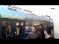 رصد | تكدس الركاب في خط مترو المرج حلوان بسبب انهيار كوبري عزبة النخل