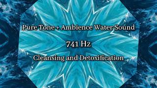 741 Hz Frequency for Intuition & Awakening | Calming Water Waves, Healing Colors & Mandala