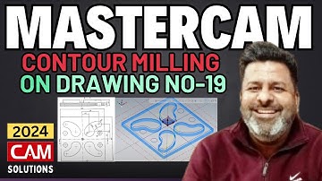 Mastercam 2024 Contour Milling |Contour Milling toolpath Mastercam | Mastercam Tutorial In Hindi