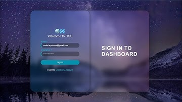 Responsive Transparent Login Page with only HTML & CSS