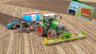 Mulching Spading And Seeding Wheat At Variable Rate Fendt 942 One W 6M Imants 38Fsx Vd Borne