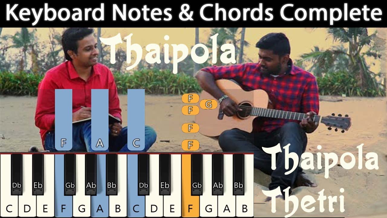 Thai Pola Thetri Keyboard Notes  Chords    Joseph Aldrin Pradhana Aasariyarae Vol 1
