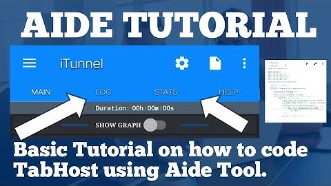 TabHost - Learn How to Code Using Aide Tool App