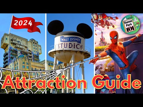 Walt Disney Studios Attraction Guide - 2024 - Disneyland Paris Resort - All Rides x Shows