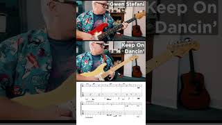 'Keep On Dacin' Gwen Stefani Quick Guitar & Bass Lesson  #guitar #basslesson