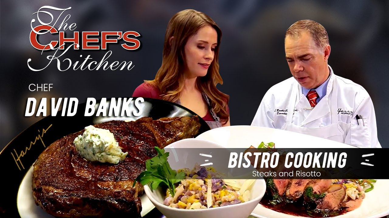 Bistro Cooking: Ribeye, Escargot, Duck Breast, Caulifower Risotto | Chef David Banks