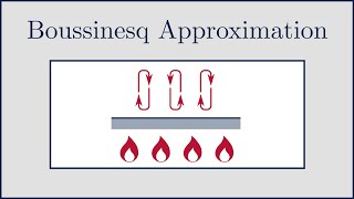 [CFD] The Boussinesq Approximation for Bouyancy Driven (Natural Convection) Flow