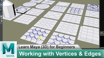 Working With Vertices & Edges in Maya 2018 | Learn Maya 3d Animation For Beginners Tutorials #76