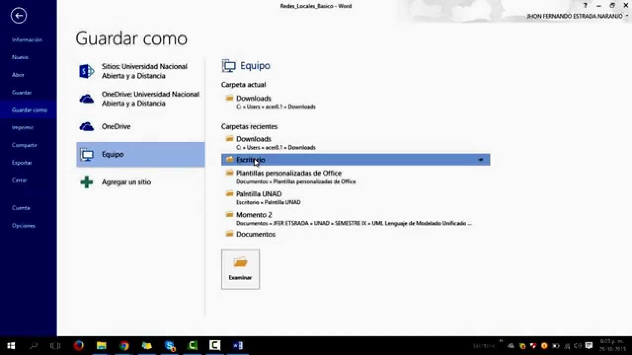 Monitoria UNAD - Crear plantilla en Word 2013 - YouTube