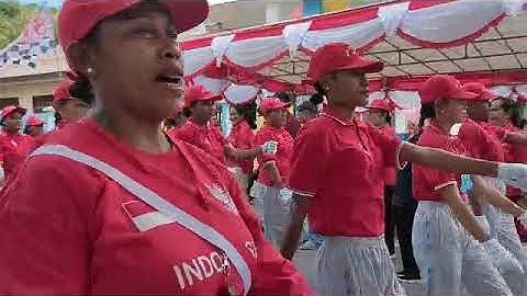 juara 1 gerak jalan PIP Pelindo biak