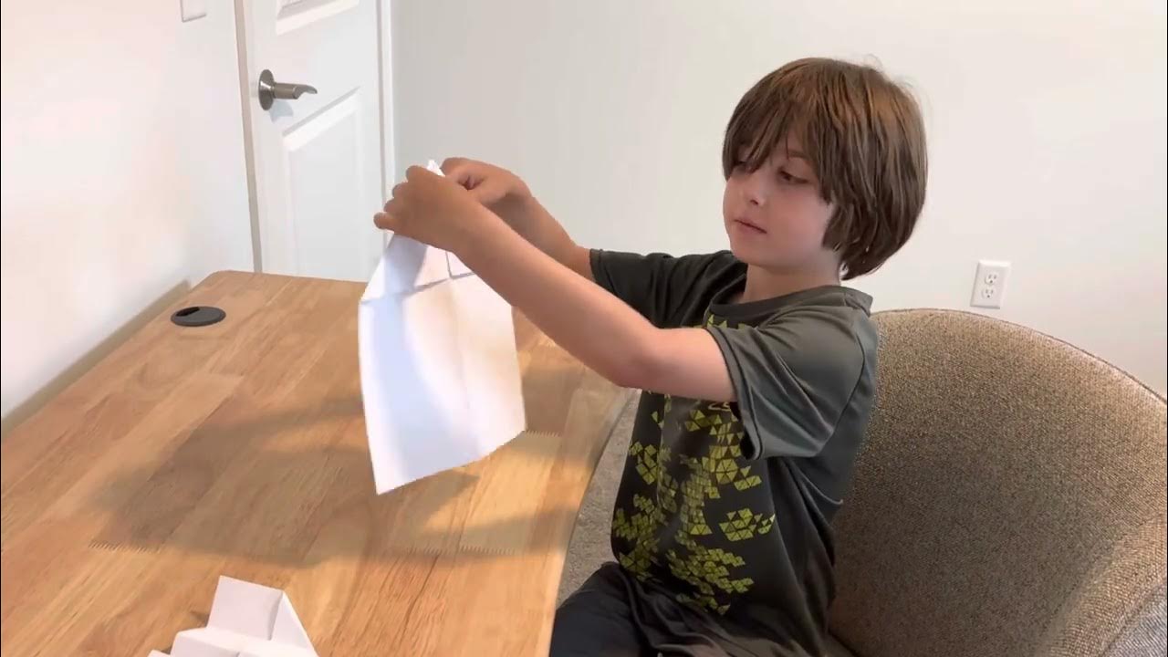 How to make the Stealth Glider 2 paper airplane YouTube