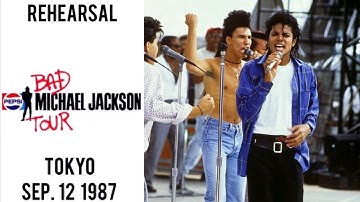 Michael Jackson - Bad Tour Live Rehearsal in Tokyo (September 12, 1987)