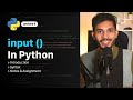 Input   function in python   python for beginners  lecture9