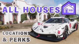 Famous All HOUSES | Perks and Locations ► Forza Horizon 5 Profile
